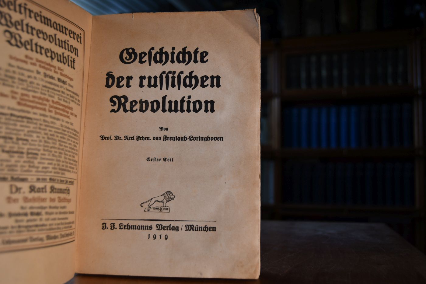 Geschichte der russischen Revolution Teil 1 (mehr nicht erschienen).