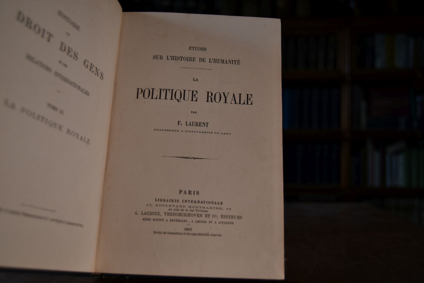 Etudes sur l`histoire de l`humanite. La Politique Royale.
