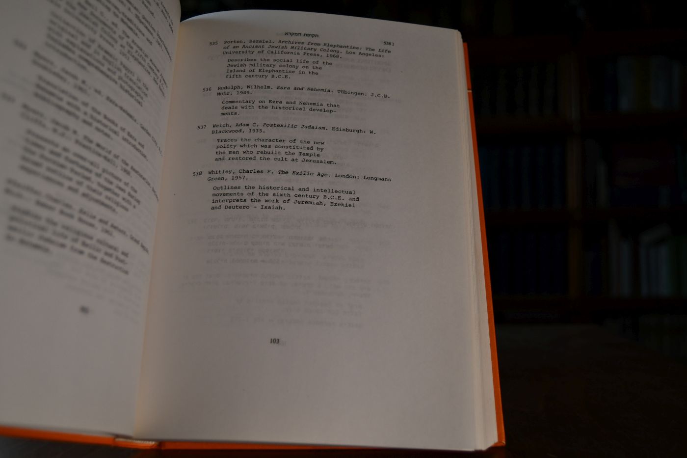 International bibliography of Jewish history and thought.