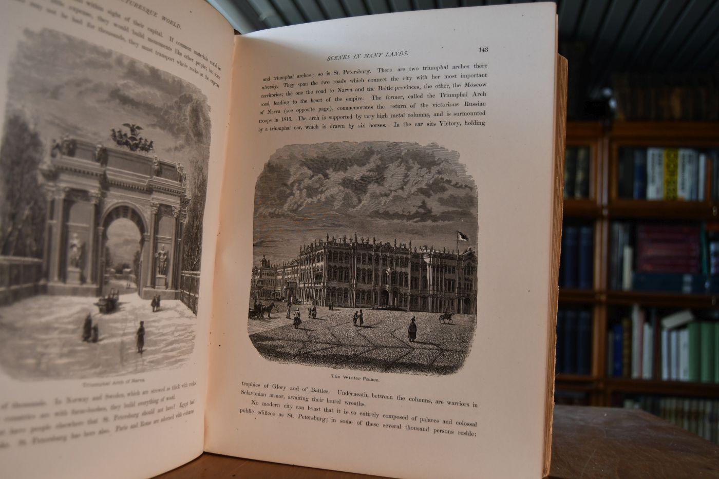 the Pictresque World or Scenes in many Lands. With one thousand Illustrations on wood and steel of picturesque views from all parts of the world. Volume I.
