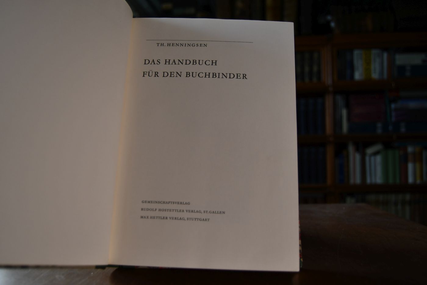 Das Handbuch für den Buchbinder.