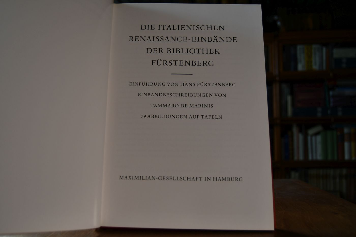 Die italienischen Renaissance-Einbände der Bibliothek Fürstenberg.