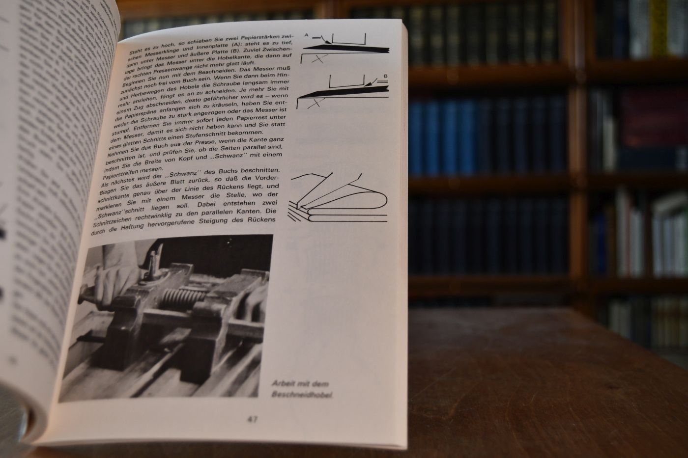 Buchbindearbeiten.