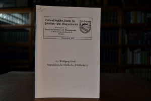 Stammliste der Hölderlin, Hölderle(n).