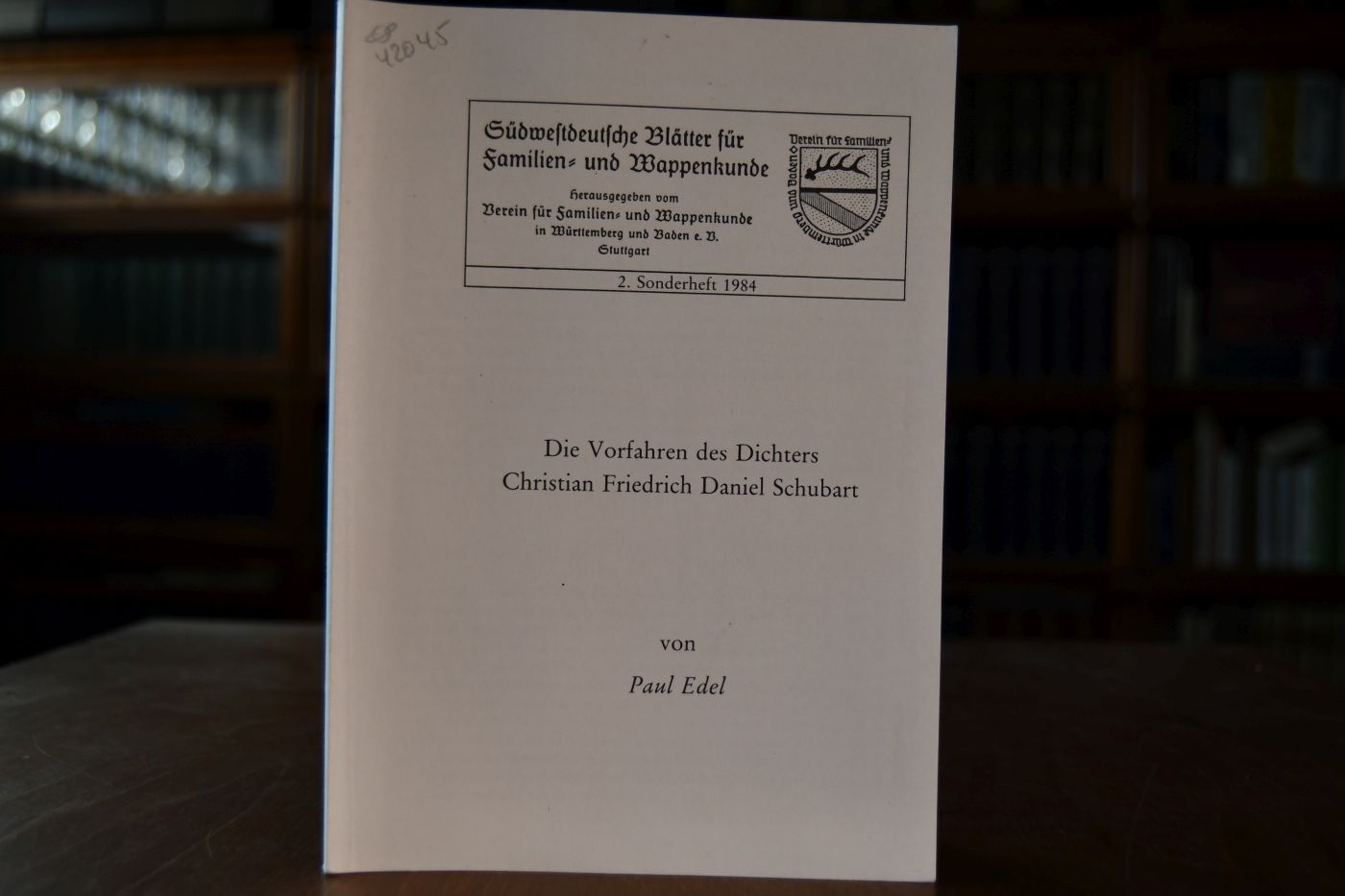 Die Vorfahren des Dichters Christian Friedrich Daniel Schubart.