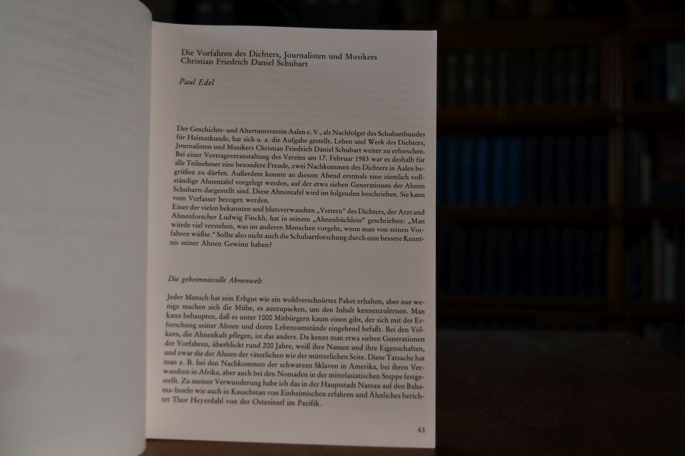 Die Vorfahren des Dichters Christian Friedrich Daniel Schubart.