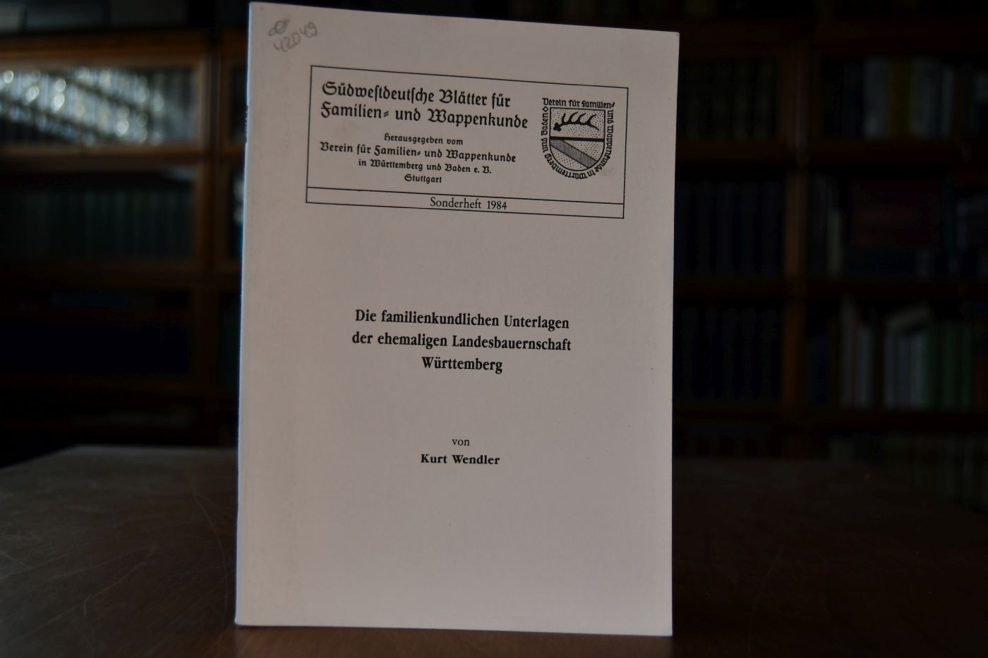 Die familienkundlichen Unterlagen der ehemaligen Landesbauernschaft Württemberg.