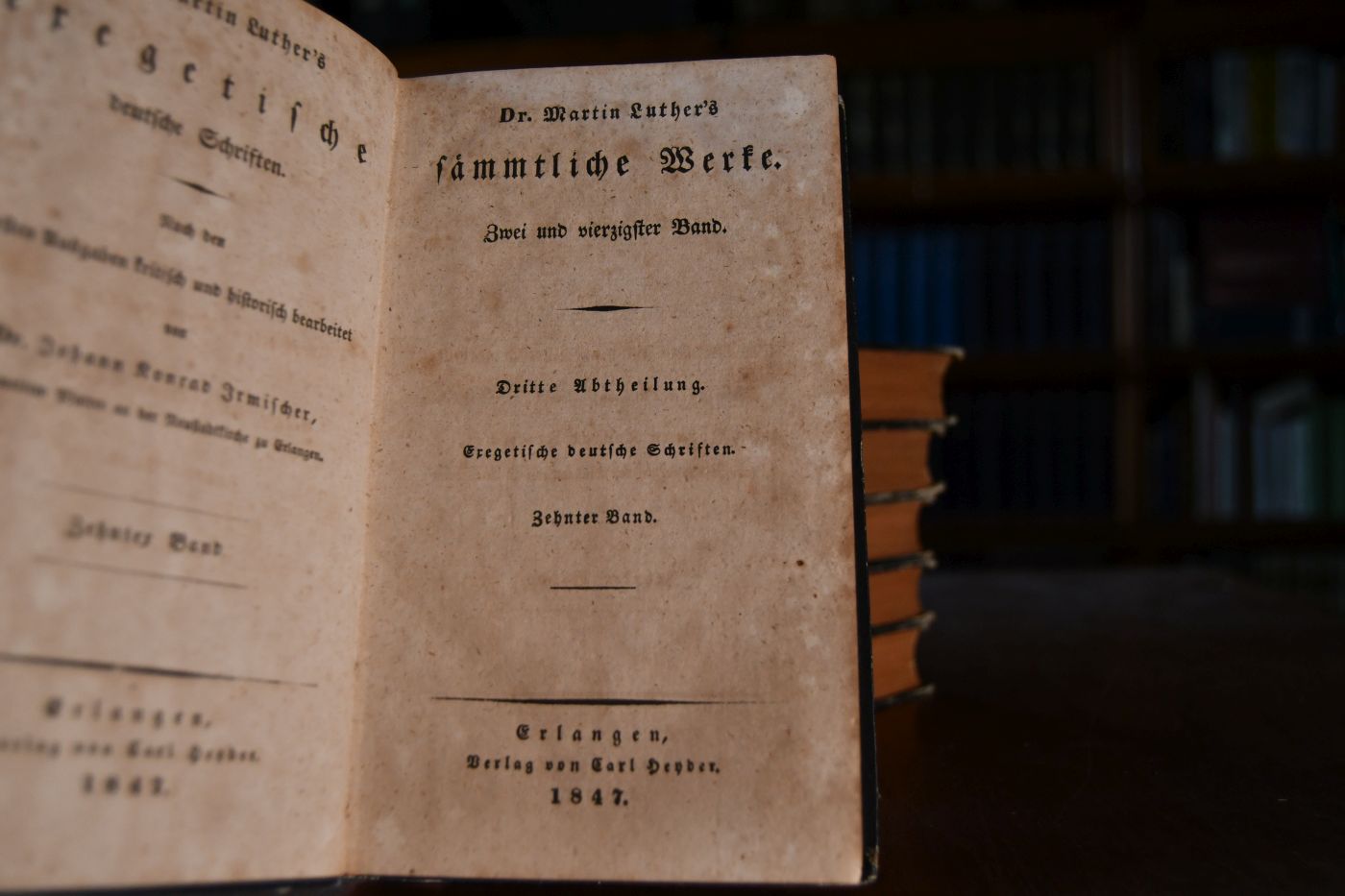 Dr. Martin Luther`s sämmtliche Werke. Zweite Abtheilung Reformations- historische und polemische deutsche Schriften Bde. 1-9.