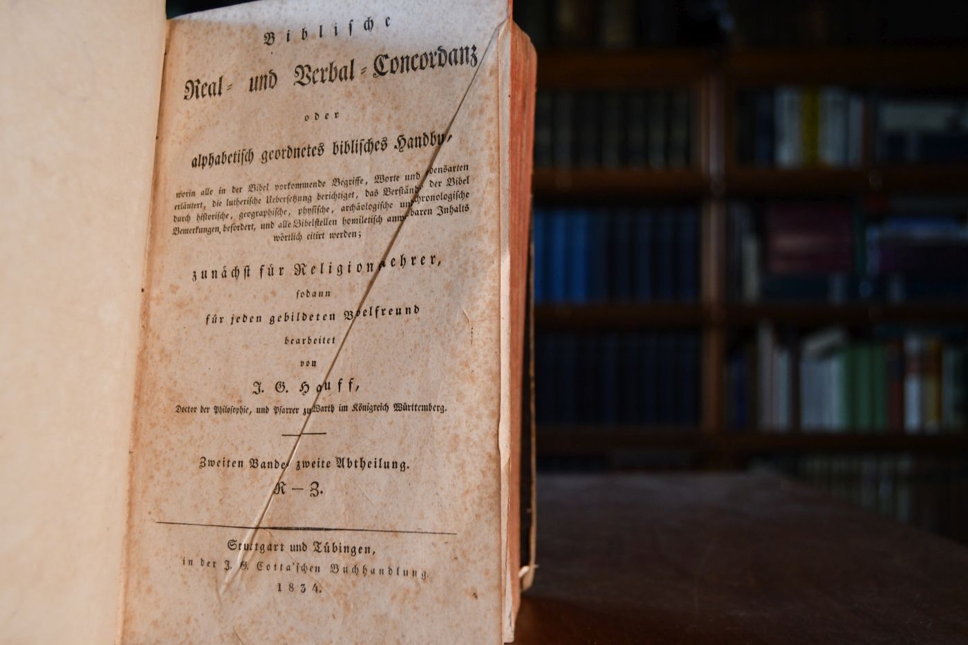 Biblische Real- und Verbal-Concordanz oder alphabetisch geordnetes biblisches Handbuch ... zunächst für Religionslehrer sodann für jeden gebildeten Bibelfreund. 2. Bandes 2. Abtheilung R-Z.