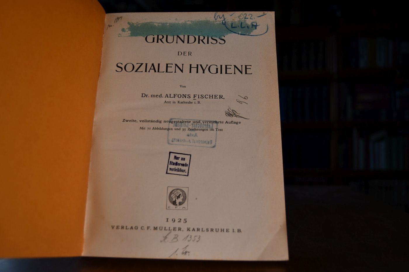 Grundriss der sozialen Hygiene.