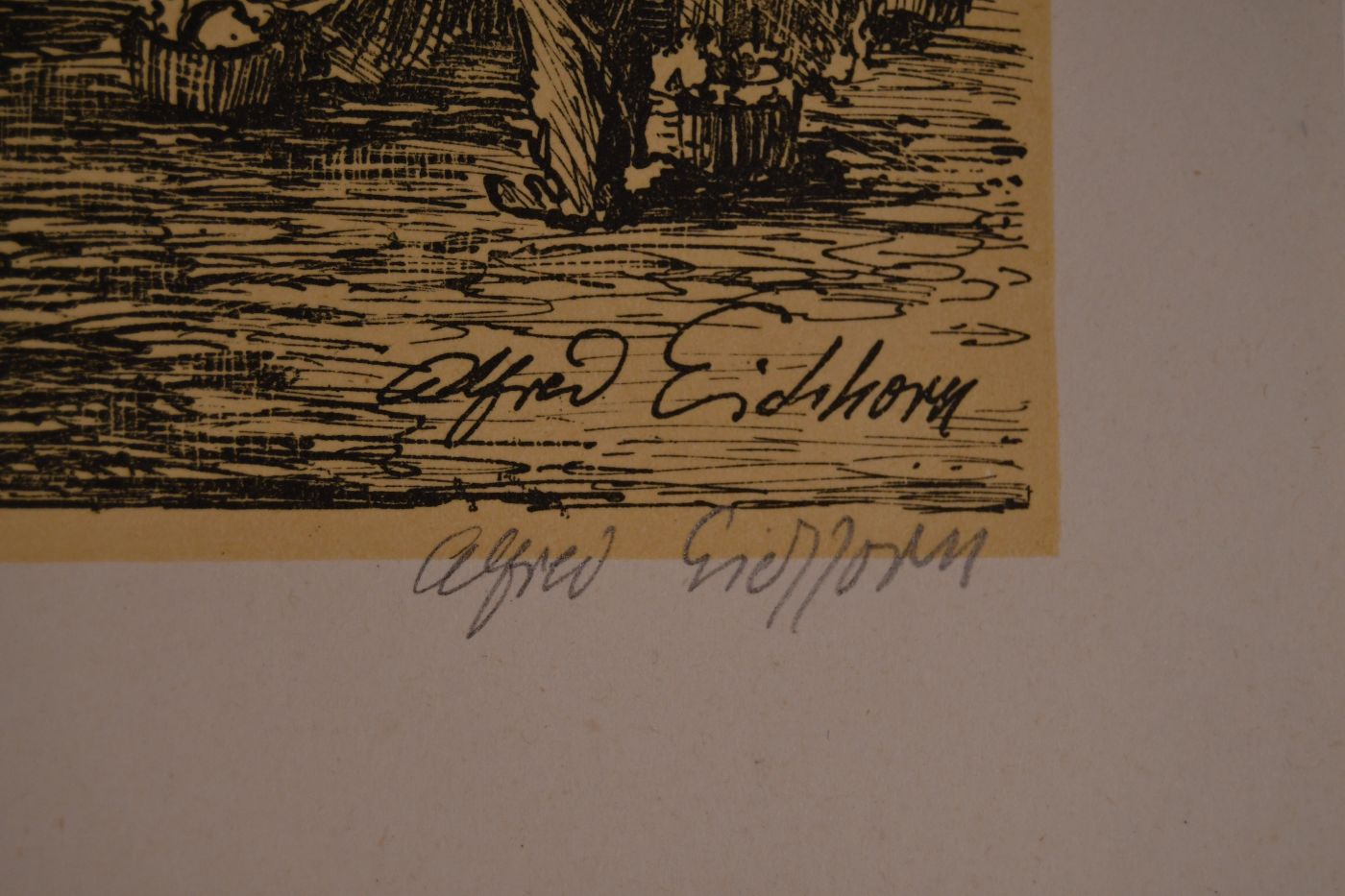 Stuttgart. Mappe mit 8 Lithographien. Jeweils von Alfred Eichhorn mit Bleistift signiert und bezeichnet.
