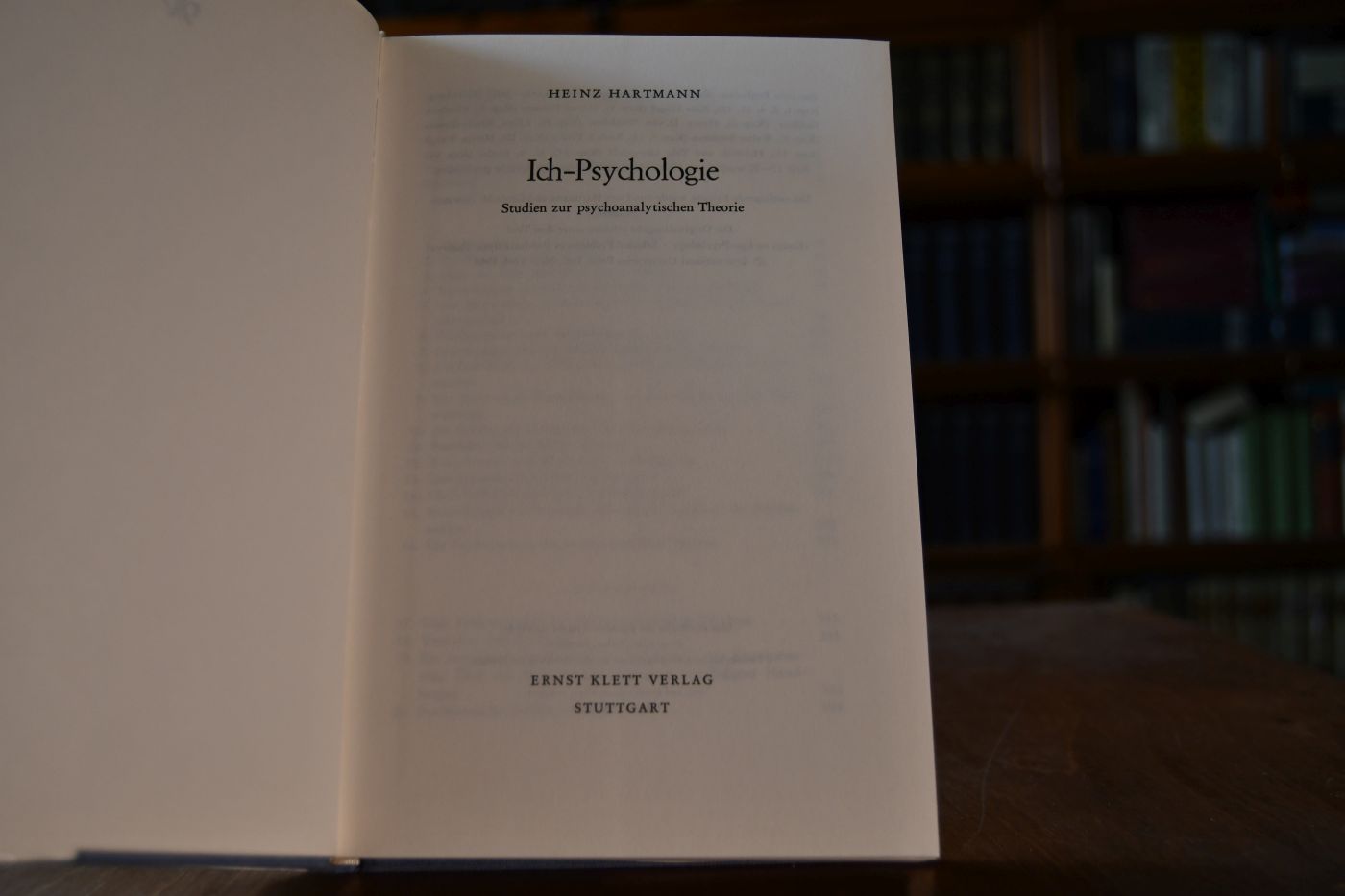 Ich-Psychologie. Studien zur psychoanalytischen Theorie.
