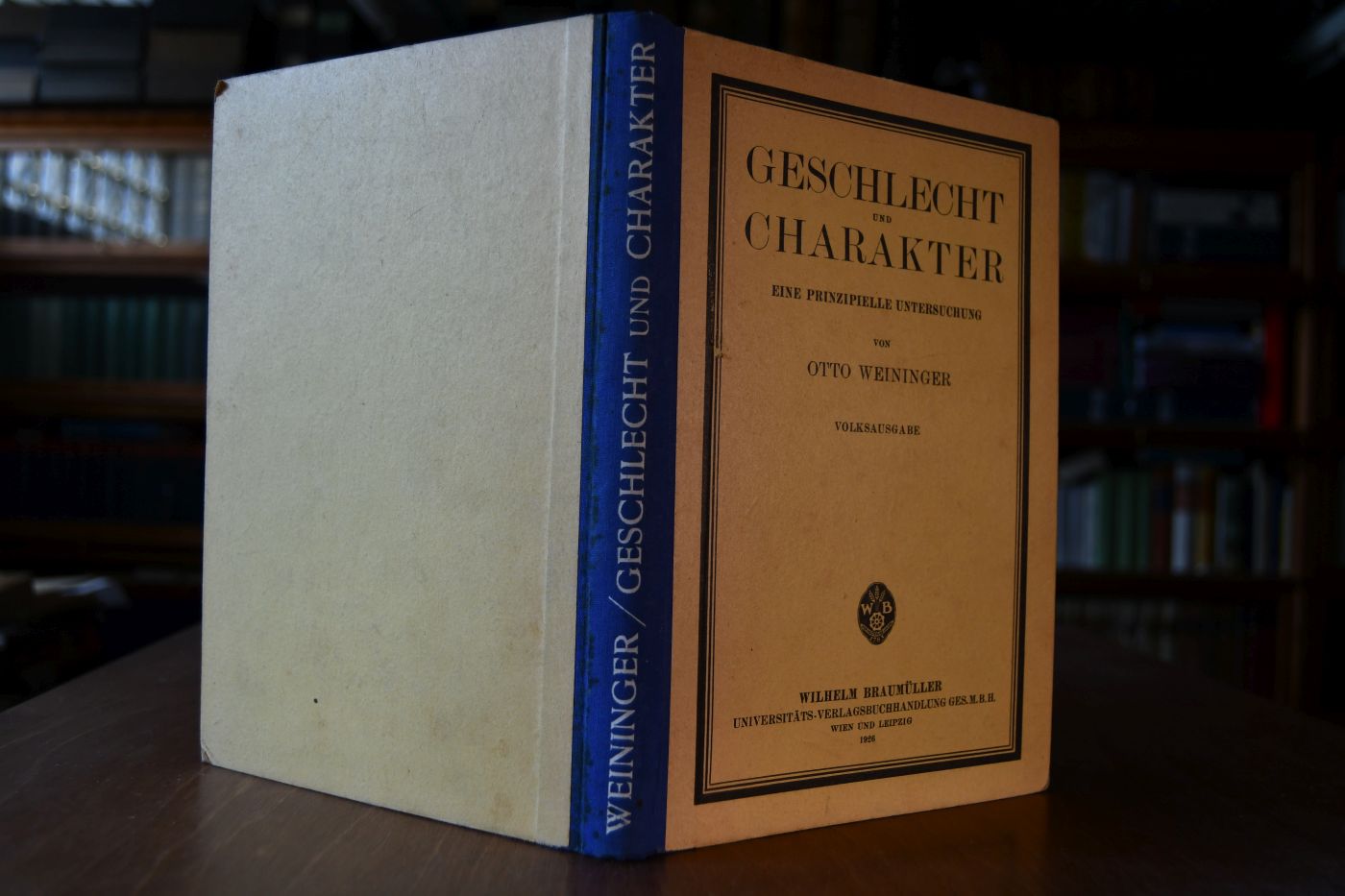 Geschlecht und Charakter. Eine prinzipielle Untersuchung. Im ersten und zweiten Teil vollständige, lediglich im Anhange gekürzte Volksausgabe. Mit dem Faksimile aus einem bisher unveröffentlichten Briefe Weiningers an Dr. Hermann Swoboda über Peer Gynt.