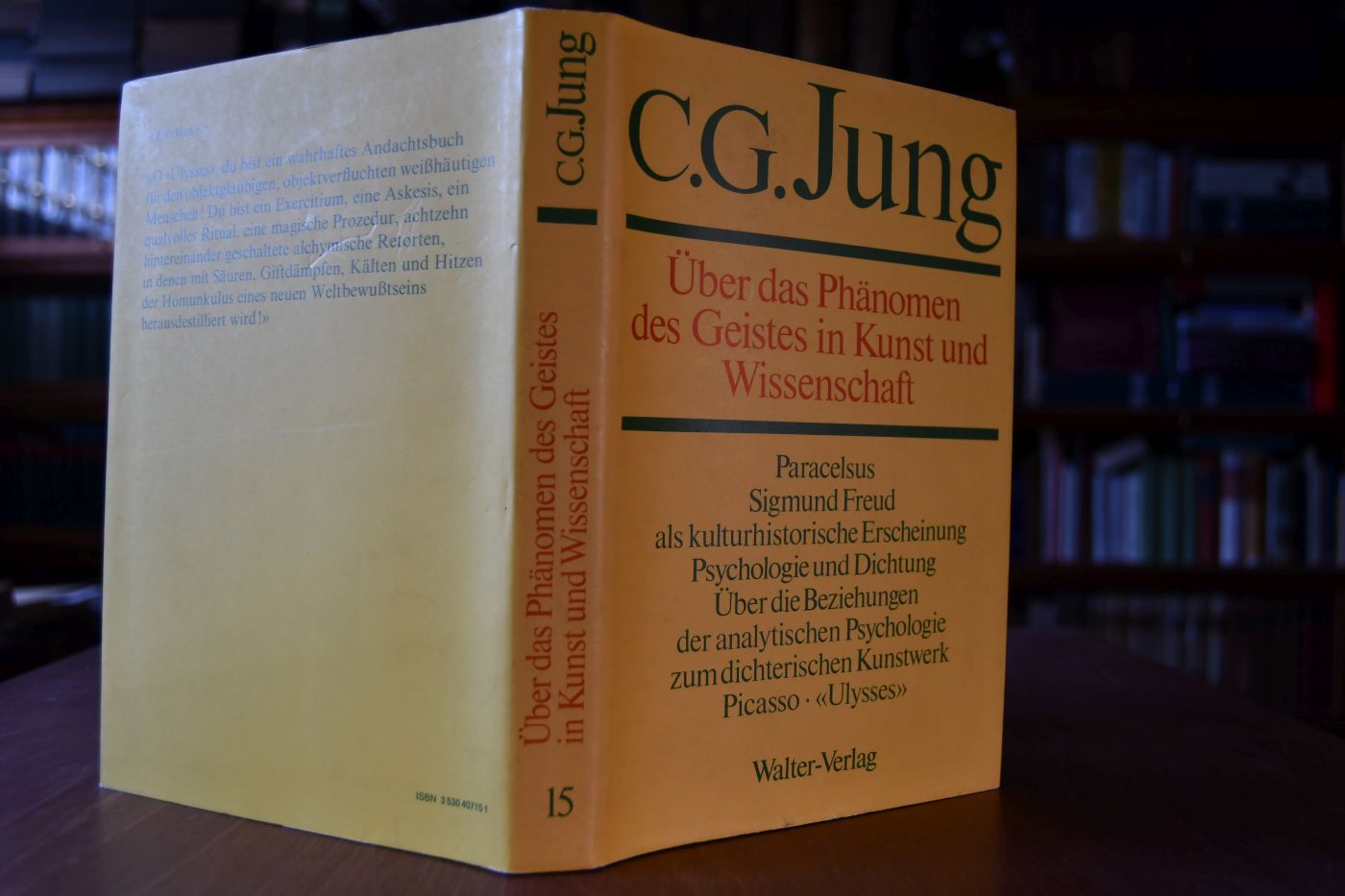 Über das Phänomen des Geistes in Kunst und Wissenschaft.