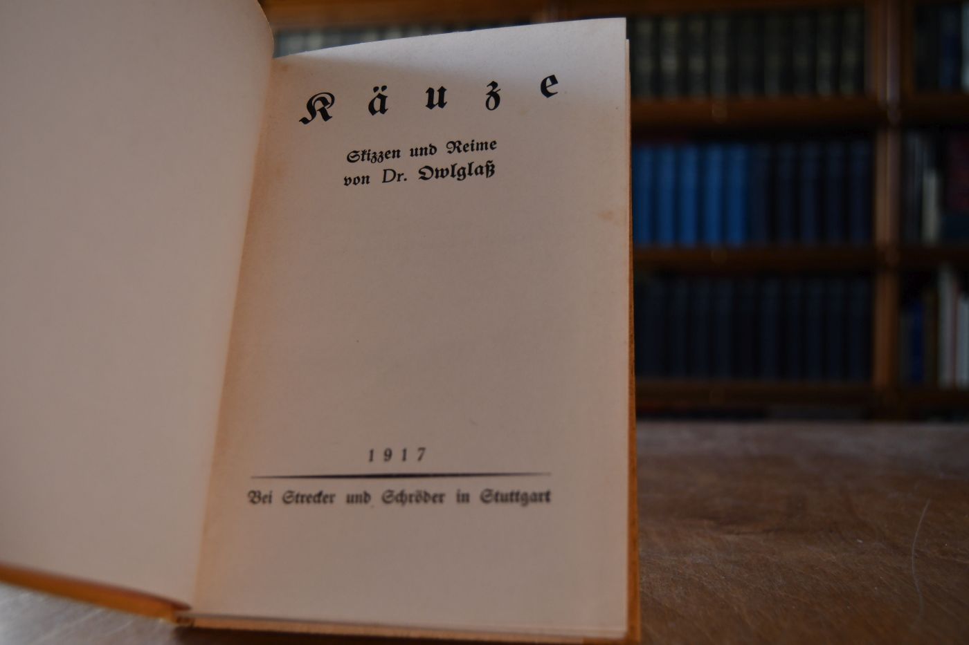 Käuze. Skizzen und Reime.