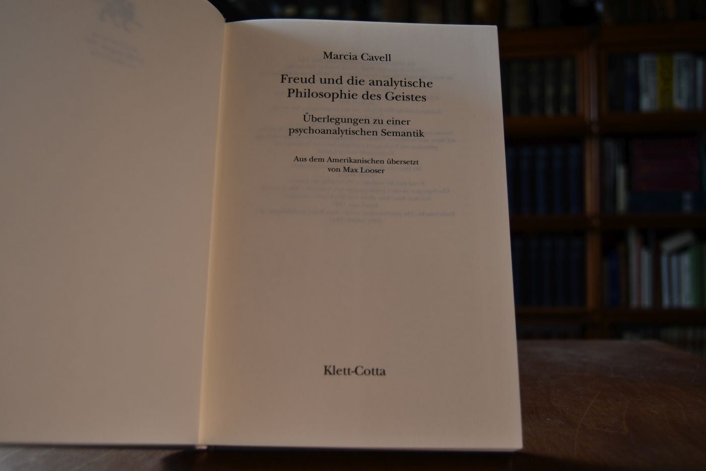 Freud und die analytische Philosophie des Geistes. Überlegungen zu einer psychoanalytischen Semantik.
