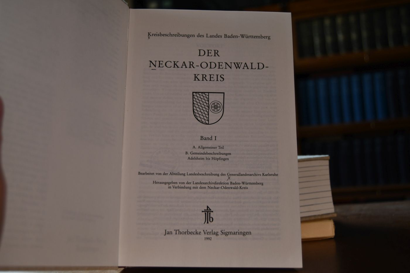 Der Neckar-Odenwald-Kreis Bd. 1+2 sowie mit Kartenbeilagen.
