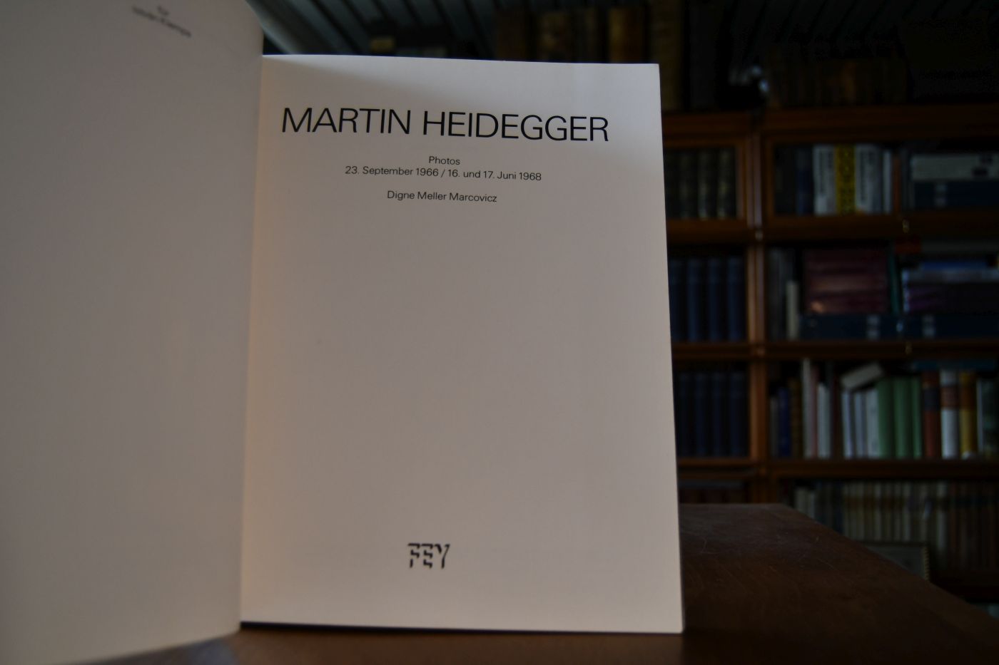 Martin Heidegger. Photos. 23. September 1966, 16. u. 17. Juni 1968.
