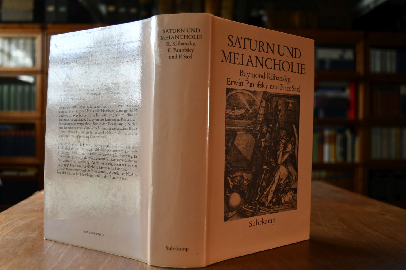 Saturn und Melancholie. Studien zur Geschichte der Naturphilosophie und Medizin, der Religion und der Kunst.