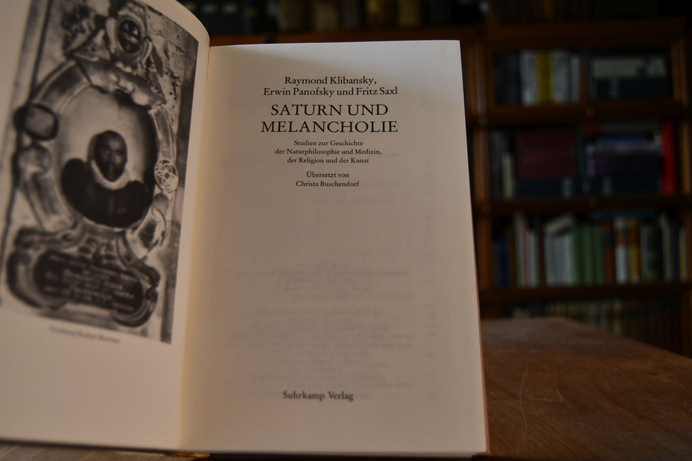 Saturn und Melancholie. Studien zur Geschichte der Naturphilosophie und Medizin, der Religion und der Kunst.