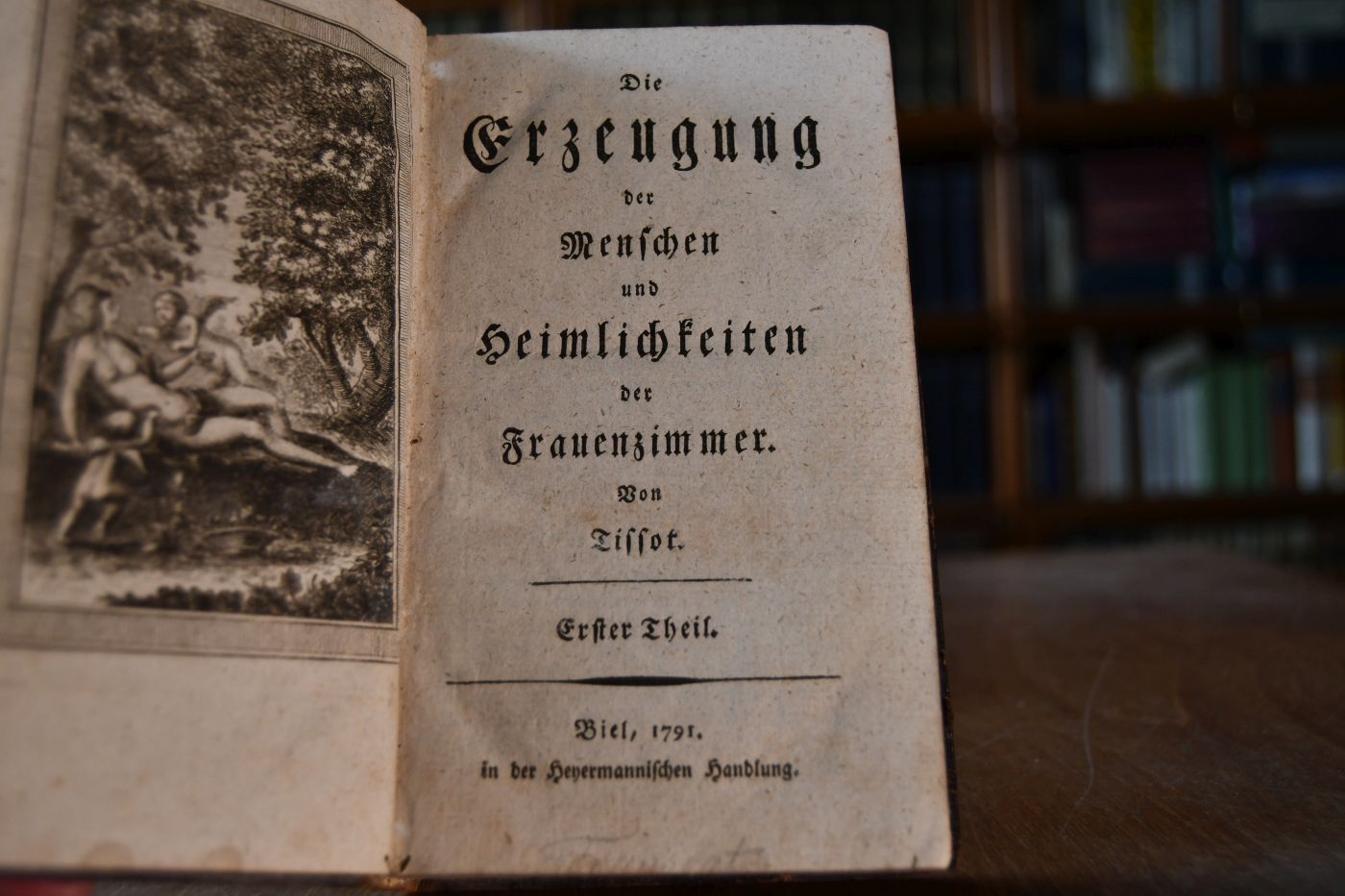 Die Erzeugung der Menschen und Heimlichkeiten der Frauenzimmer. 4 Theile in einem Band.