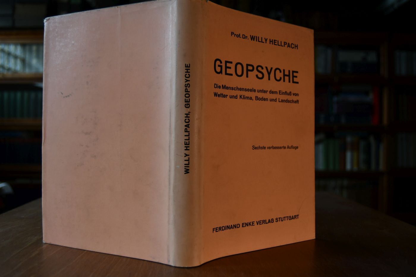Geopsyche. Die Menschenpsyche unter dem Einfluß von Wetter und Klima, Boden und Landschaft.