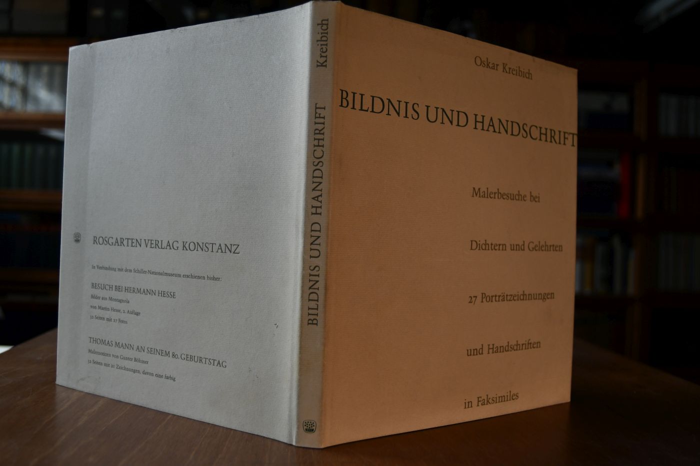 Bildnis und Handschrift. Malerbesuche bei Dichtern und Gelehrten in Südwestdeutschland. 27 Porträtzeichnungen und Handschriften in Faksimiles.