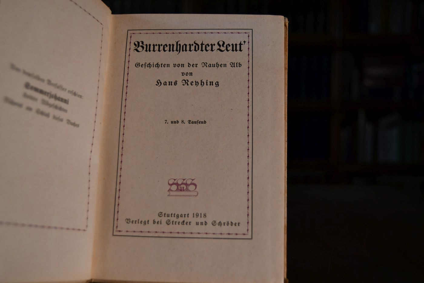 Burrenhardter Leut`. Geschichten von der rauhen Alb.