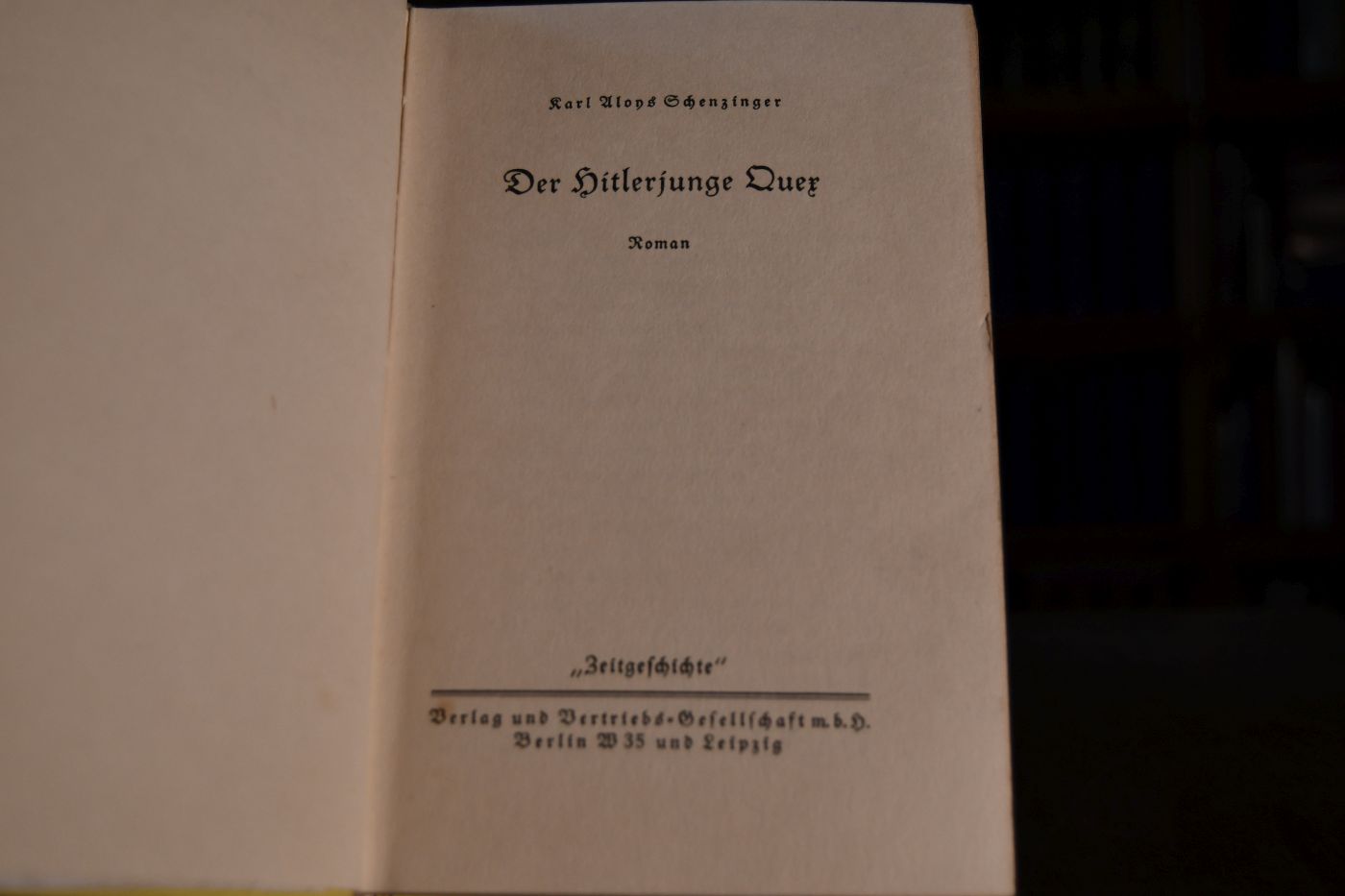 Der Hitlerjunge Quex. Roman.