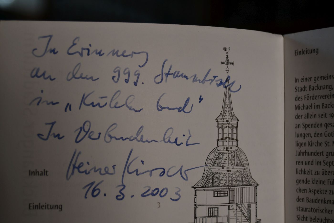 Gotischer Chor St. Michael im Backnanger Stadtturm.