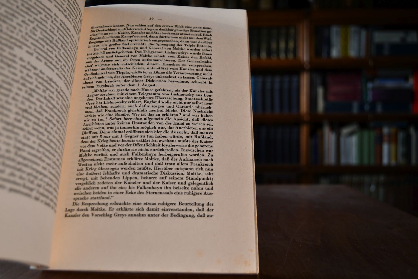 Deutsche Gesanschaftsberichte zum Kriegsausbruch 1914