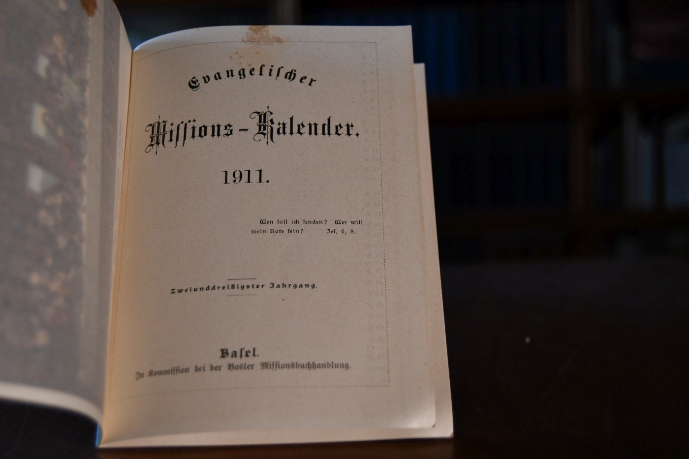 Evangelischer Missions-Kalender 1911.