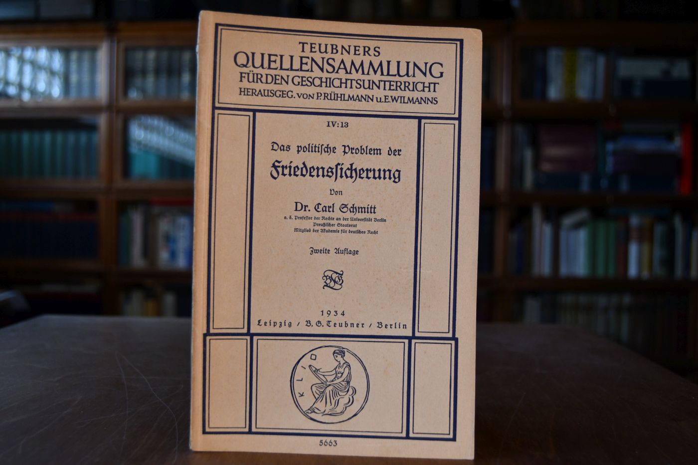 Das politische Problem der Friedenssicherung.