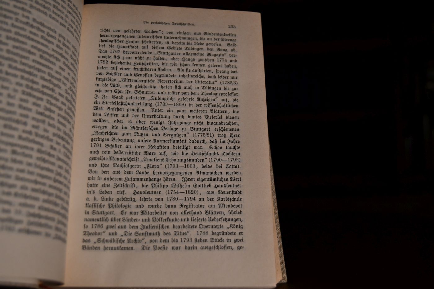 Schwäbische Litteraturgeschichte in zwei Bänden (in einem Band).