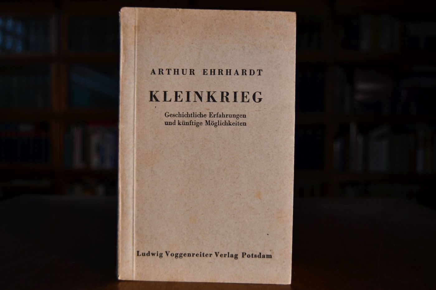 Kleinkrieg. Geschichtliche Erfahrungen und künftige Möglichkeiten.