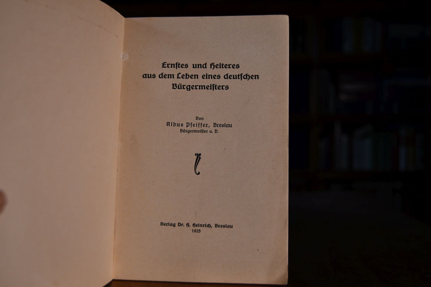 Ernstes und Heiteres aus dem Leben eines deutschen Bürgermeisters.