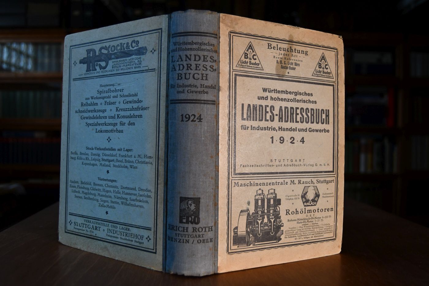 Württembergisches und Hohenzollerisches Landes-Adreßbuch für Industrie, Handel und Gewerbe 1924.