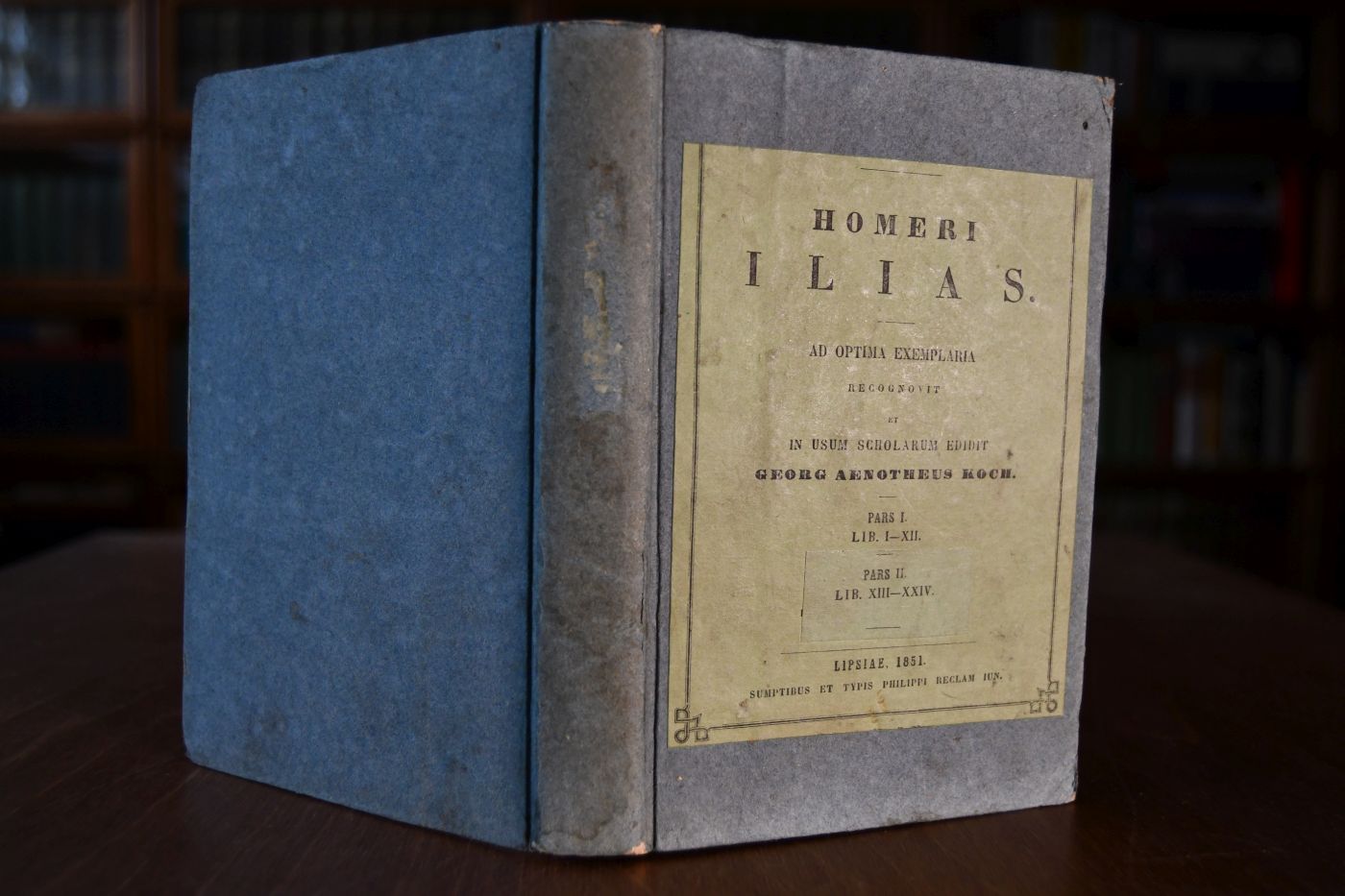 Homeri Ilias ad optima exemplaria recognovit et in usum scholarum editit Georg Aenotheus Koch. Pars I (von 2) Lib. I-XII.