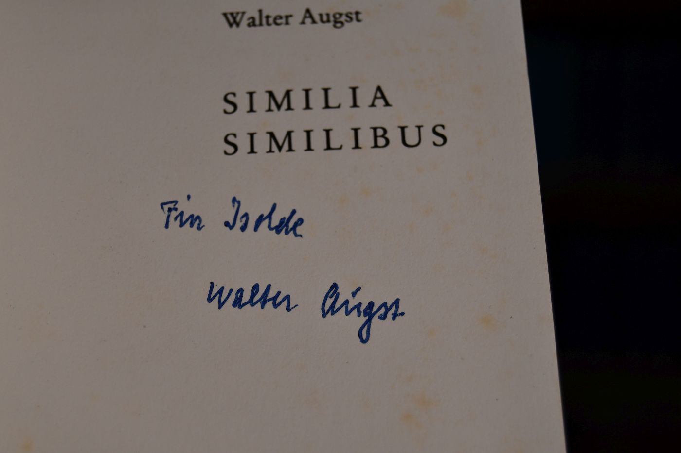 Similia similibus. Der wundersame Lebenslauf des Doktor Samuel Hahnemann. Eine heiter-besinnliche Biographie in Versen.