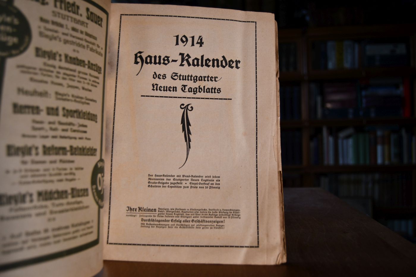 Haus-Kalender des Neuen Tagblatts. 1914.