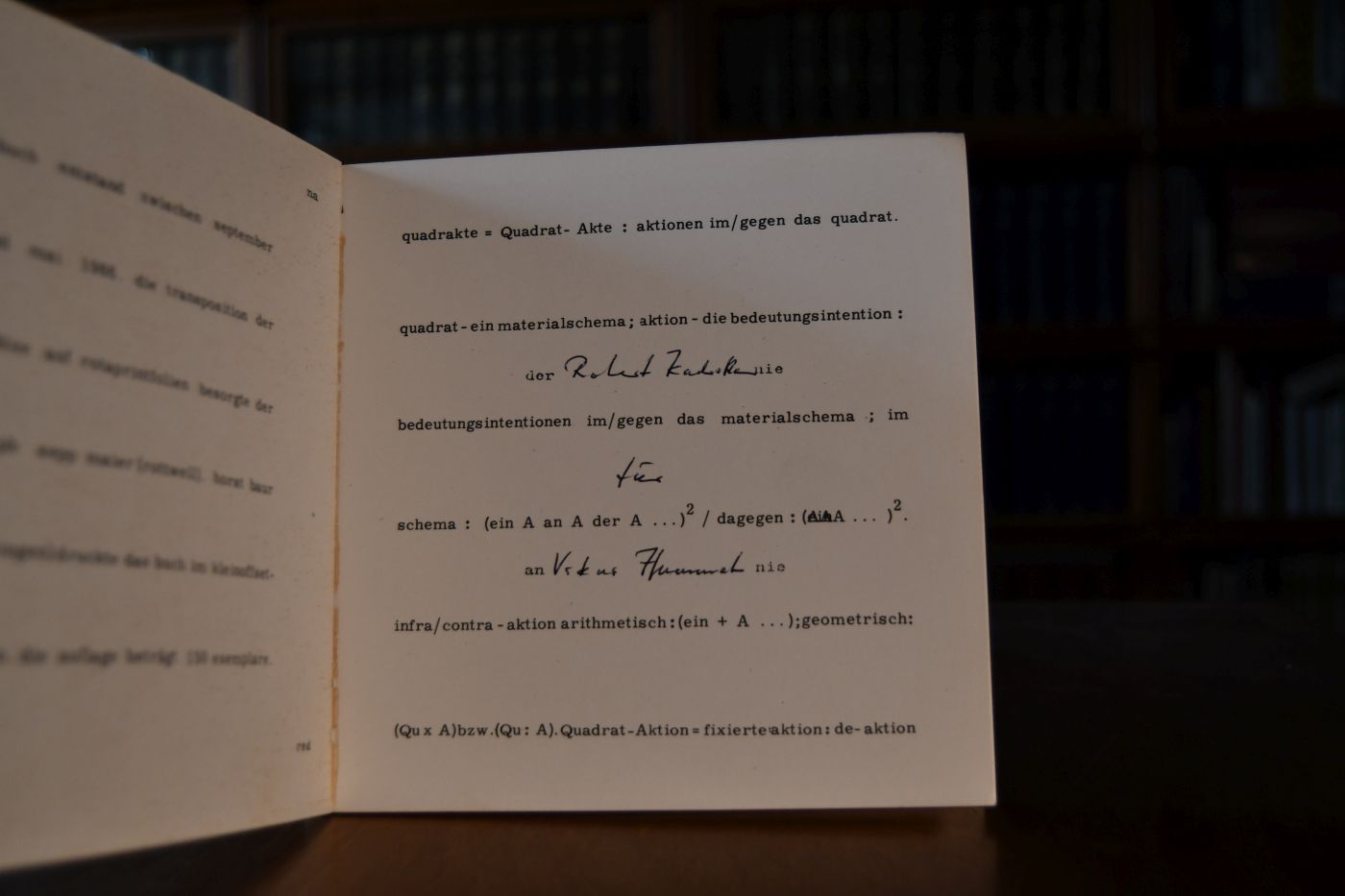 quadrakte. fünfzehntexte.
