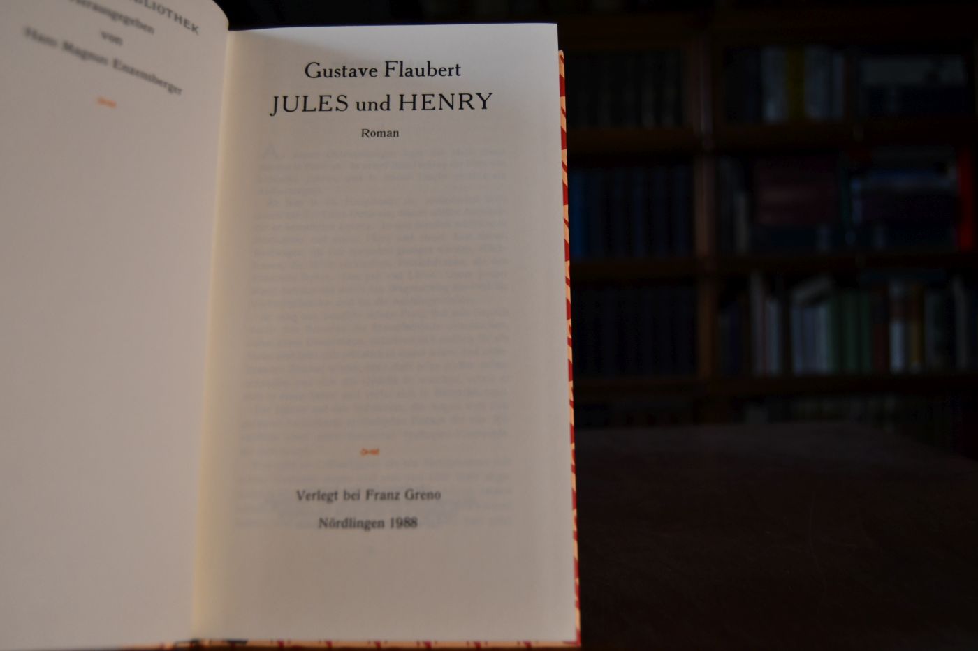 Jules und Henry. Roman.