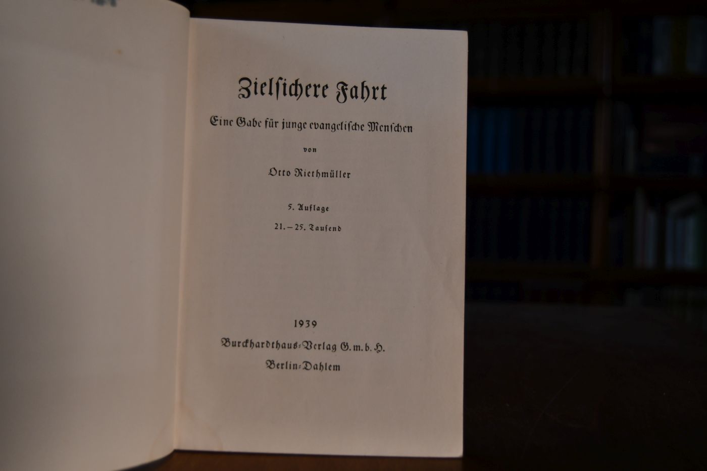 Zielsichere Fahrt. Eine Gabe für junge evangelische Menschen.