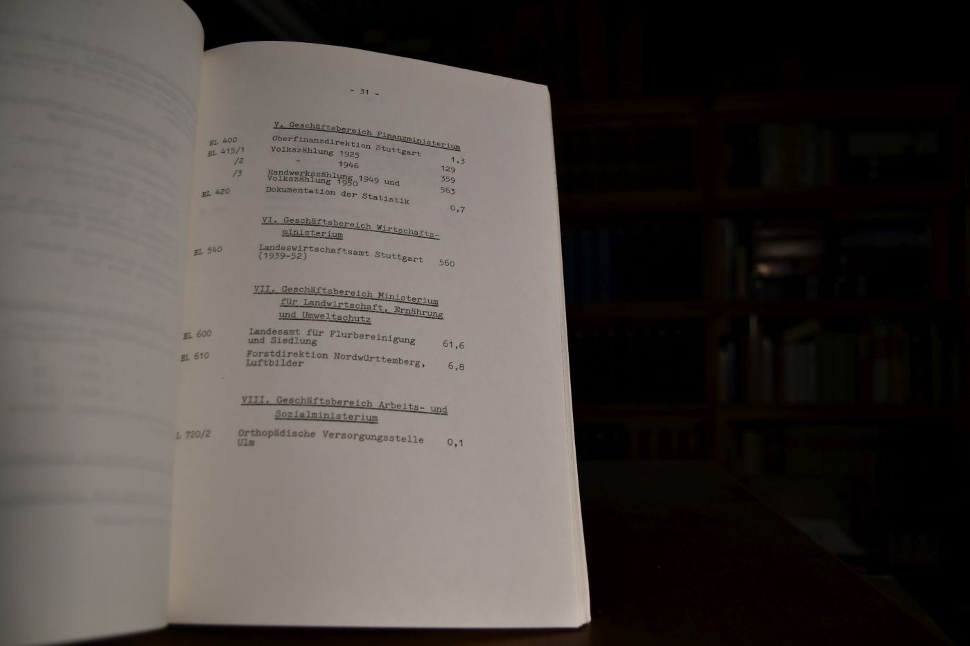Staatsarchiv Ludwigsburg. Gesamtübersicht der Bestände (Kurzfassung) Stand 31.1.1974.
