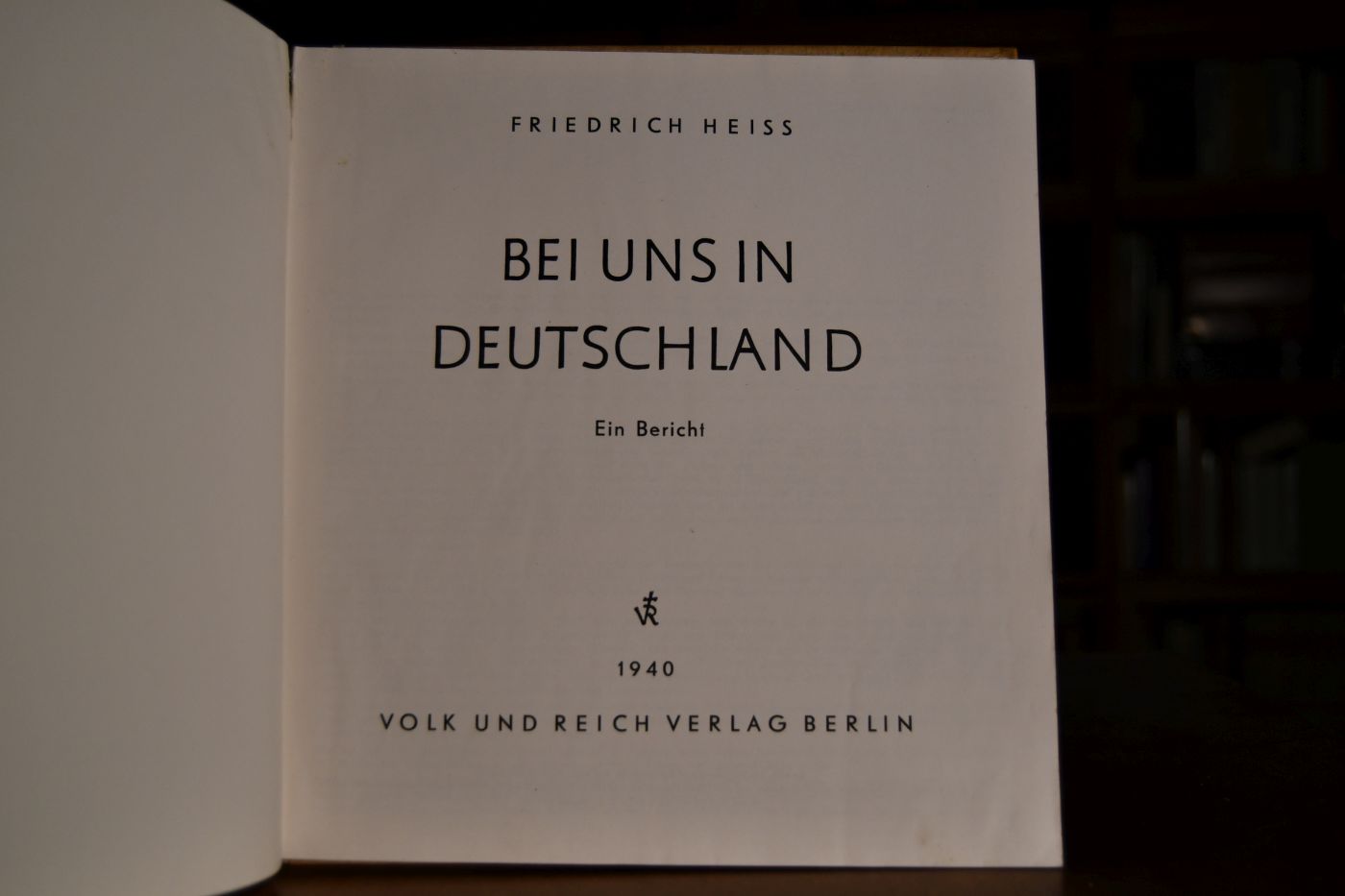 Bei uns in Deutschland. Ein Bericht.