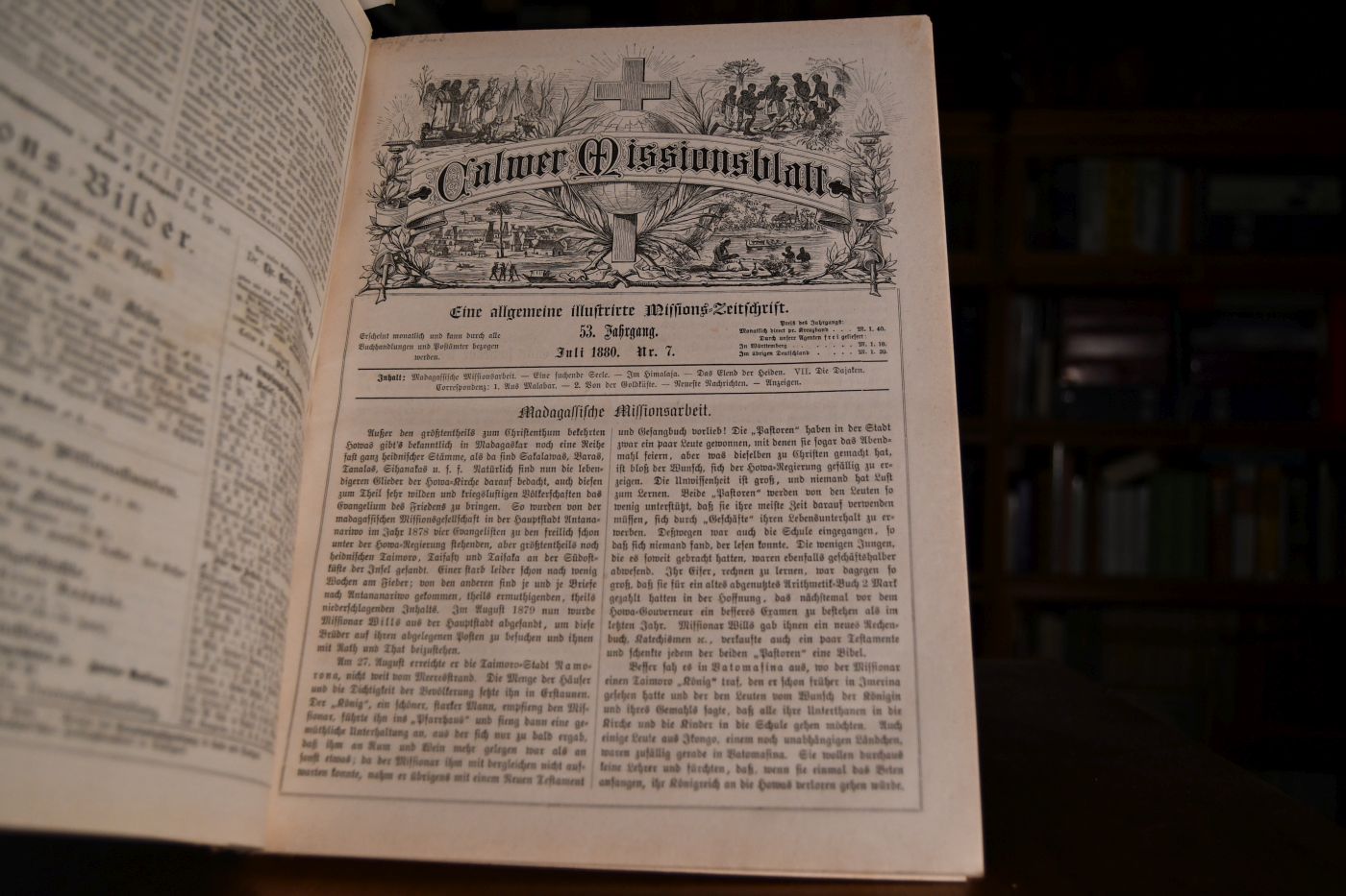 Calwer Missions-Blatt. Eine allgemeine illustrierte Missionszeitschrift 52.-55. Jahrgang in einem Band.