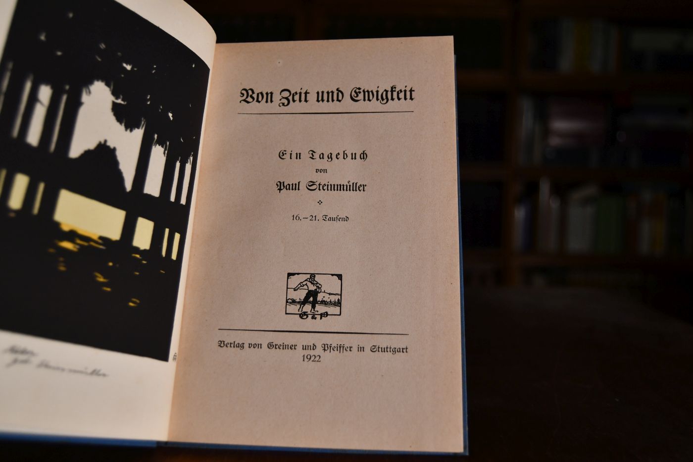 Von Zeit und Ewigkeit. Ein Tagebuch von Paul Steinmüller.