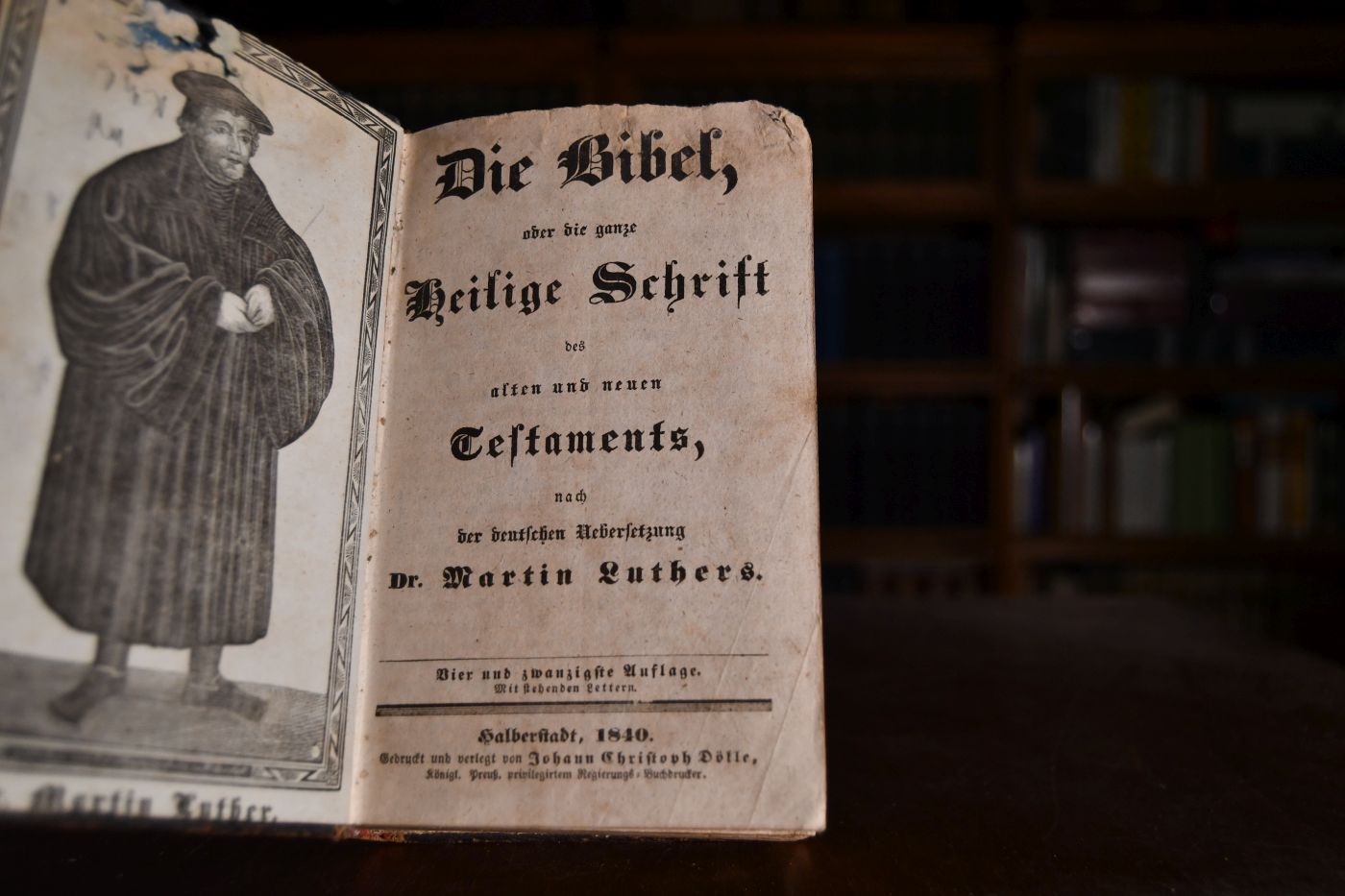 Die Bibel, oder die ganze Heilige Schrift des alten und neuen Testaments, nach der deutschen Uebersetzung Martin Luthers.