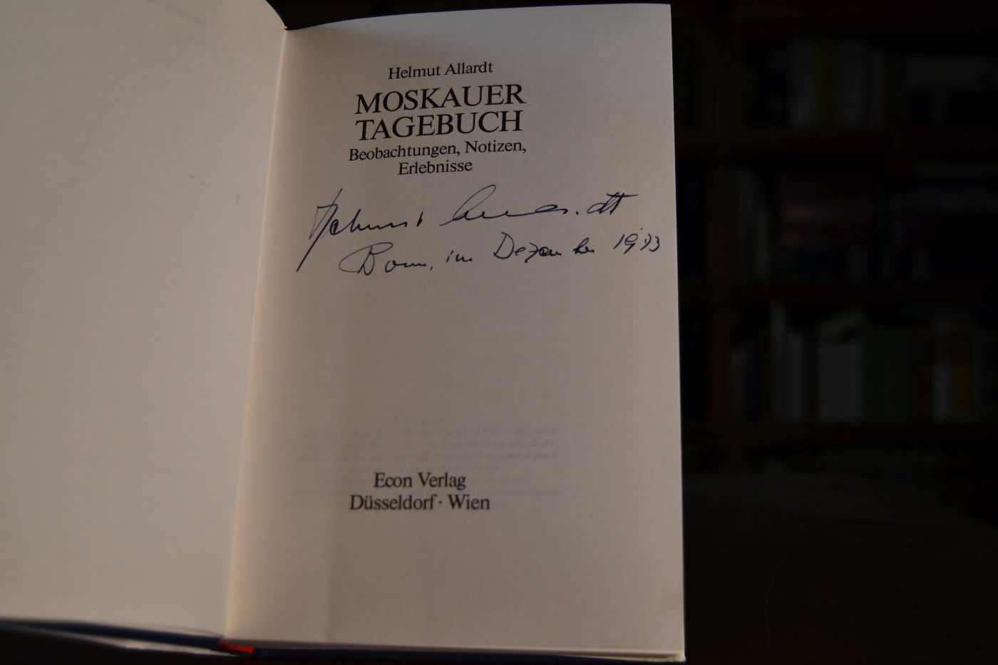 Moskauer Tagebuch. Beobachtungen, Notizen, Erlebnisse.
