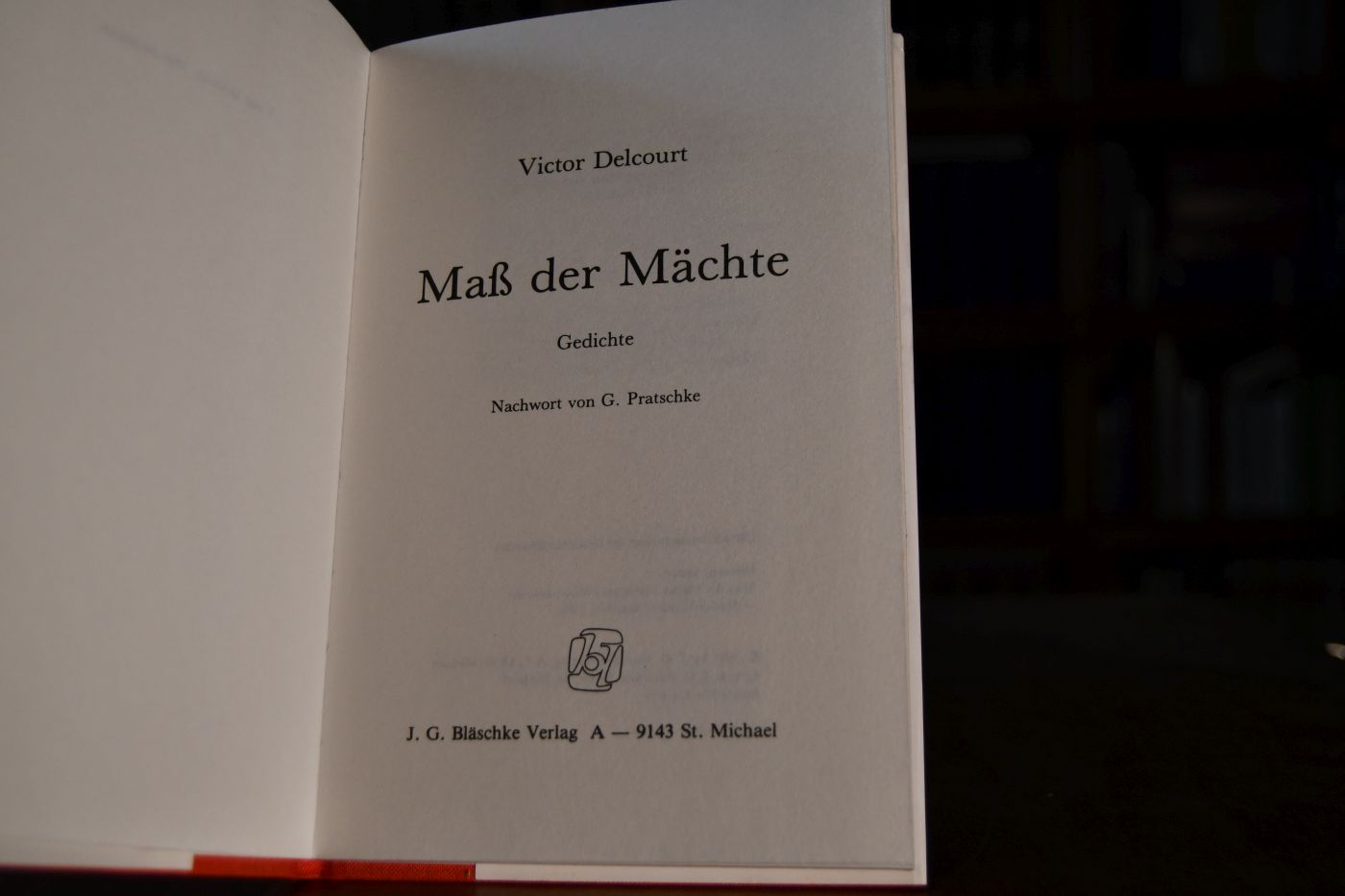Maß der Mächte. Gedichte.